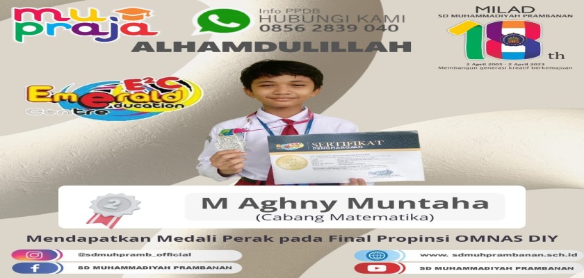Aghny Raih Perak! Lolos Final Propinsi OMNAS 12 DIY