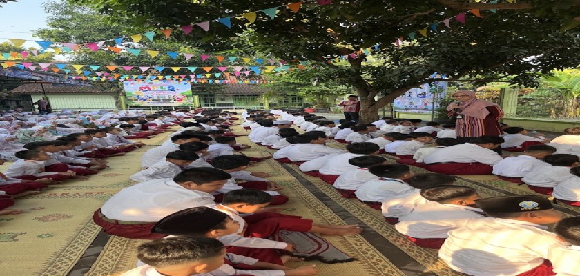 Hari Pertama MPLS SD Muhammadiyah Prambanan Dimulai dengan Pembiasaan Islami dan Pengenalan Siswa Baru
